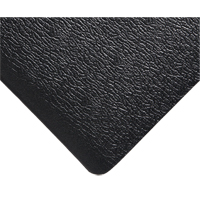 Deluxe Soft Step No. 444 Mats, Pebbled, 3' x 5' x 5/8", Black, PVC Sponge Action Paper