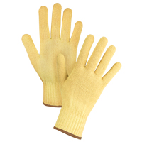 Gants tricot&eacute;s sans couture, Taille Grand/9, Calibre 7, Enveloppe en Kevlar, ASTM ANSI niveau A2/EN 388 niveau 3 Action Paper