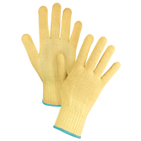 Gants tricot&eacute;s sans couture, Taille T-Grand/10, Calibre 7, Enveloppe en Kevlar, ASTM ANSI niveau A2/EN 388 niveau 3 Action Paper