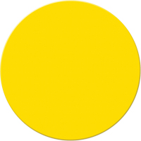 Marqueurs all&eacute;g&eacute;e/5S Armor Stripe, Cercle, 6" lo x 6" la, Jaune, Plastique Action Paper