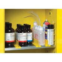 Shelf Dividers for Safety Cabinet Shelves Action Paper