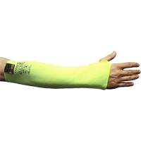 Cut Resistant Sleeve with Thumbhole, Taeki 5, 18", EN 388 Level 4, High Visibility Yellow Action Paper