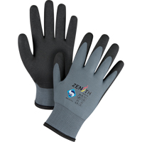 Gants enduits de premi&egrave;re qualit&eacute; ZX-30°, 11/2T-Grand, R&ecirc;vetement PVC, Calibre 15, Enveloppe en Nylon Action Paper