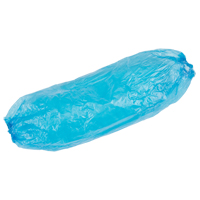 Disposable Sleeves, 18" long, Polyethylene, Blue Action Paper