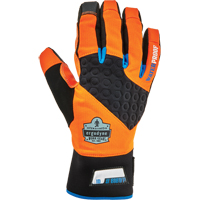 Gants utilitaires thermiques haute visibilit&eacute; performants et &eacute;tanches ProFlex 818WP, Paume Polyur&eacute;thane, Taille Petit Action Paper