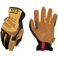 Fastfit&reg; Gloves, Small, Grain Leather Palm, Elastic Cuff Action Paper