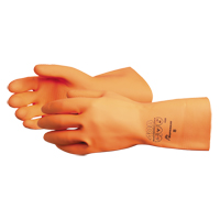 408 Heavyweight Gloves, Size Small/7, 13" L, Latex, Flock-Lined Inner Lining, 30-mil Action Paper