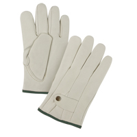 Premium Ropers Gloves, Medium, Grain Cowhide Palm Action Paper