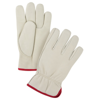 Premium Winter-Lined Driver's Gloves, Small, Grain Cowhide Palm, Fleece Inner Lining Action Paper