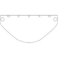 Visi&egrave;re d&eacute;coup&eacute;e &agrave; l'emporte-pi&egrave;ce Dynamic, PETG, Teinte Transparent Action Paper