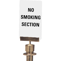 "No Smoking Section" Crowd Control Sign, 11" x 7", Plastic, English SG139 | Action Paper