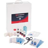 Trousse de premiers soins industrielle pour usage g&eacute;n&eacute;ral Dynamic, Dispositif m&eacute;dical Classe 1, Boîte en m&eacute;tal Action Paper
