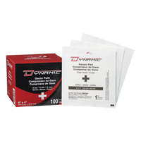 Gaze Dynamic, Tampon, 4" lo x 4" la, St&eacute;rile, Dispositif m&eacute;dical Classe 1 Action Paper