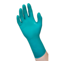 Gants jetables r&eacute;sistants aux produits chimiques 93-260, T-petit, N&eacute;opr&egrave;ne/Nitrile, 7,8 mils, Sans poudre, Vert Action Paper