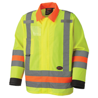 6007 Veste de s&eacute;curit&eacute; routi&egrave;re respirante, Polyester, Jaune lime haute visibilit&eacute;, T-petit Action Paper