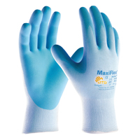 Gants enduits ultra l&eacute;gers MaxiFlex ATG, 6/T-petit, R&ecirc;vetement Mousse de nitrile, Calibre 15, Enveloppe en Nylon Action Paper