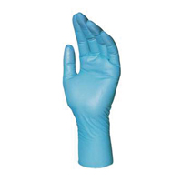 Gants jetables Solo Ultra 997, T-Grand, Nitrile, 4 mils, Sans poudre, Bleu Action Paper