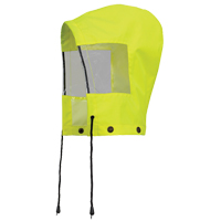 6037H Capuchon pour manteau de s&eacute;curit&eacute; imperm&eacute;able pour le contr&ocirc;le de la circulation, Jaune lime haute visibilit&eacute;, Polyester Action Paper