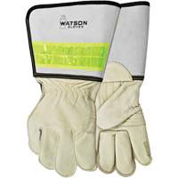Circuit Breaker Linesman Welding Gloves, Grain Cowhide, Size Medium Action Paper