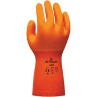 Atlas 620 Glove, Size Small/7, 12" L, PVC, Cotton Inner Lining, 63-mil Action Paper