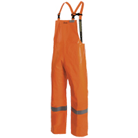 P162 041 Utili-Gard&reg; FR Bib Pant, Small, High Visibility Orange Action Paper