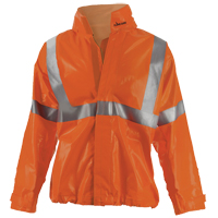 J162 310DH Utili-Gard&reg; FR Jacket, PVC, Large, Orange Action Paper