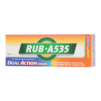 Rub A535 Heat Treatment, Cream, Analgesic Action Paper