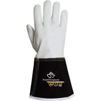Endura&reg; 399GKGL5 Welding Gloves, Grain Goatskin, Size Medium Action Paper