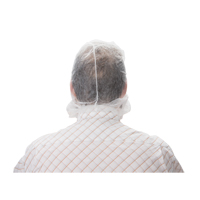 Disposable Hood, Polypropylene, White Action Paper