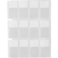 &eacute;tiquettes autoplastifiantes pour c&acirc;bles & fils de s&eacute;rie Core, Vinyle, 0,5" lo x 0,75" h, Transparent Action Paper