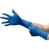Gants UltraSense EC, T-petit, Nitrile, 5 mils, Sans poudre, Bleu, Classe 2 Action Paper