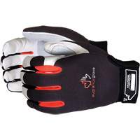 Clutch Gear&reg; Mechanic's Gloves, Grain Leather/Split Leather Palm, Size Small Action Paper