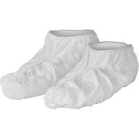 KleenGuard A40 Shoe Covers, One Size, Microporous, White Action Paper