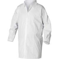KleenGuard A20 Lab Coats, SMS, White, X-Large Action Paper
