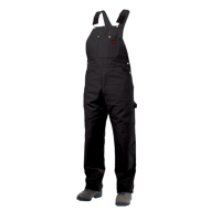 Unlined Duck Overalls, Men's, Large, Black Action Paper