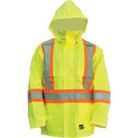 Open Road Jacket, Polyester/Polyurethane, High Visibility Lime-Yellow, Small Action Paper