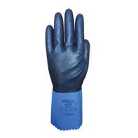 Gants enti&egrave;rement tremp&eacute;s et r&eacute;sistants aux produits chimiques Summitech, Taille Petit/7, 11,8" lo, Chloropr&egrave;ne, Doublure en Poly-coton, 59 mils Action Paper