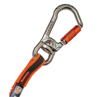 Squids&reg; 3109F(x) Double-Locking Tool Lanyard with Swivel, Bungee, Carabiner/Loop Action Paper