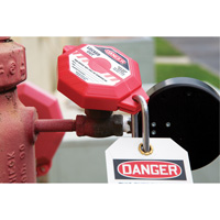 Stopout&reg; Valve Handle Lockout, Gate Type Action Paper