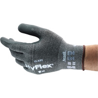 Hyflex&reg; Cut-Resistant Coated Glove, 6, Nitrile Coating, 18 Gauge, Nylon Shell Action Paper