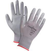 Gants en nylon enduits de polyur&eacute;thane sans DMF, 7/Petit, R&ecirc;vetement Polyur&eacute;thane, Calibre 15, Enveloppe en Nylon Action Paper