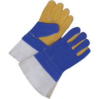 Welding Gloves, Split Cowhide, Size One Size Action Paper