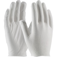 Inspection Gloves, Cotton, Unhemmed Cuff, One Size Action Paper