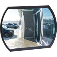 Roundtangular Convex Mirror with Bracket, 12" H x 18" W, Indoor/Outdoor Action Paper
