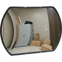 Roundtangular Convex Mirror with Bracket, 12" H x 18" W, Indoor/Outdoor Action Paper