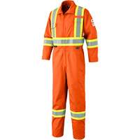 7702 Combinaison de s&eacute;curit&eacute; haute visibilit&eacute; ignifuge, Taille 36, Orange Action Paper