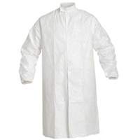 Lab Coat, Tyvek&reg; IsoClean&reg;, White, Small Action Paper