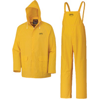577 3-Piece Rain Suit, Polyester/PVC, 5X-Large, Yellow Action Paper