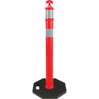 High-Visibility Delineator Post, 42" H, Orange Action Paper