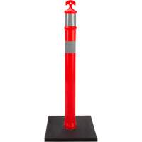 High-Visibility Delineator Post, 42" H, Orange Action Paper